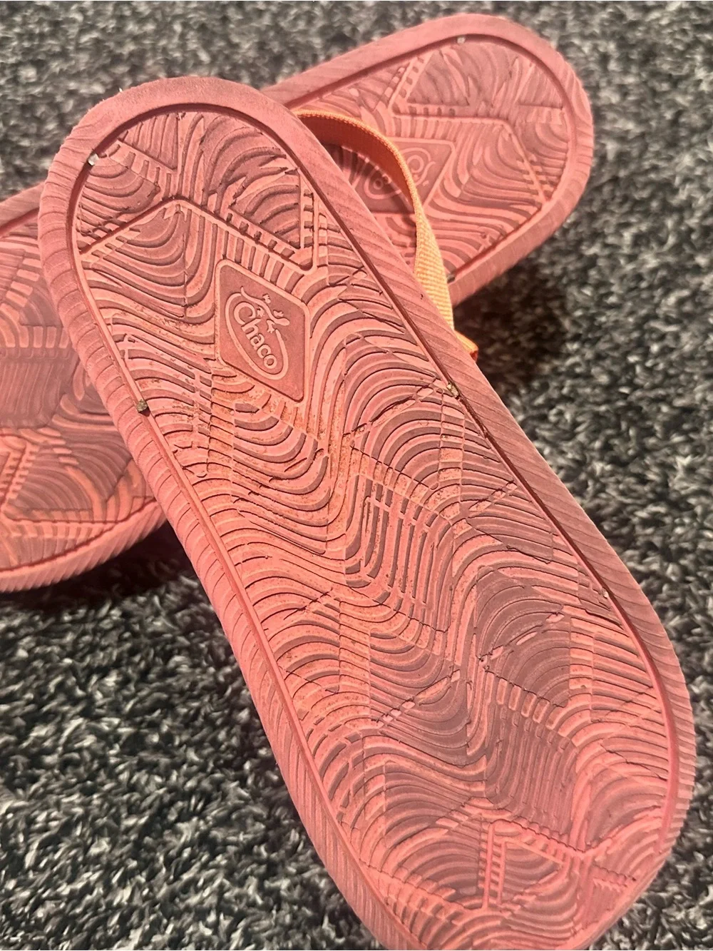 Chaco Kids Pink Sandals with Orange Straps